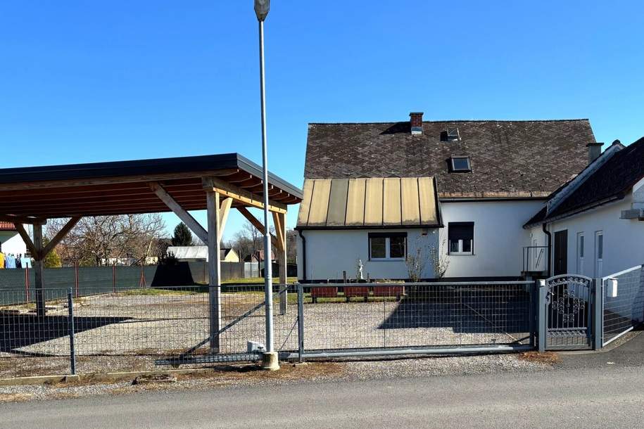 Saniertes 135m² Familienhaus mit überdachter Terrasse, Nebengebäude und Carport am ruhigen Stadtrand, Haus-kauf, 245.000,€, 8480 Südoststeiermark