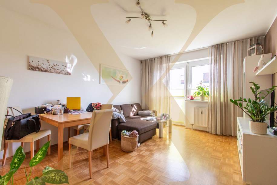 Gut aufgeteilte 2-Zimmer-Wohnung inkl. Loggia am Pöstlingberg/Linz zu vermieten!, Wohnung-miete, 881,67,€, 4201 Urfahr-Umgebung