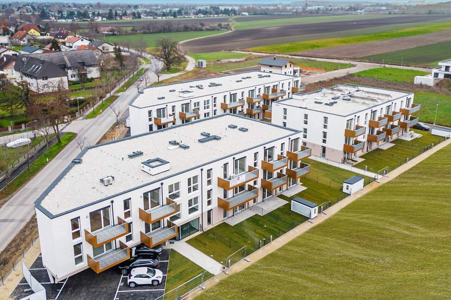 Erstbezug - 2-Zimmer-Wohnung inkl. Komplettküche, Balkon-Außenfläche, Klimaanlage und Kellerabteil/ SBSG Top 2-20, Wohnung-miete, 759,00,€, 2201 Korneuburg