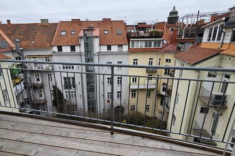 Zentrum: Dachterrasse und Balkon, hell, gemütlich, gepflegt, Lift, Wohnung-miete, 973,62,€, 8010 Graz(Stadt)