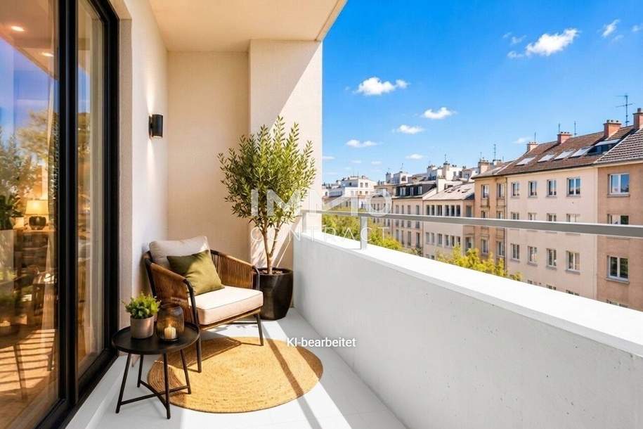 Exklusive 3-Zimmer-Neubauwohnung mit Westbalkon & Loggia, Wohnung-kauf, 309.000,€, 1120 Wien 12., Meidling