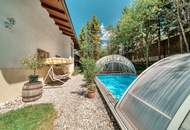 Tirolerhaus mit großem Garten, Pool und Baugrund – attraktive Lage in Scharnitz-Gießenbach