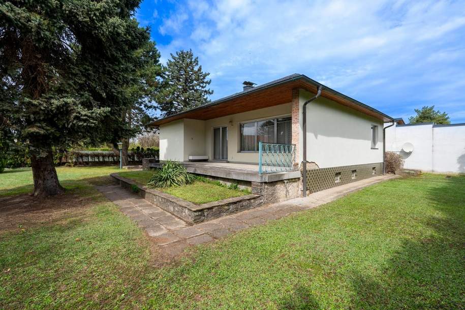 "Bungalow auf Eigengrund 1000m² - 5 min vom Gewerbepark Stadlau!", Haus-kauf, 879.000,€, 1220 Wien 22., Donaustadt