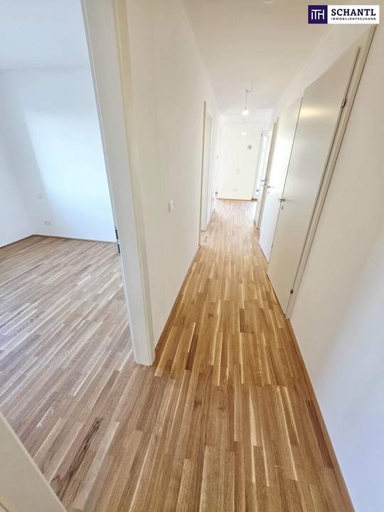 Coming home...! Lebens(t)raum Erfüller - Klimaaktiv Bronze! 3 Zimmer + Riesiger Balkon + Luftwärmepumpe und Solaranlage + Grün- und Ruhelage + Garage! Wiens schönste Wasser-Platzl ums Eck!