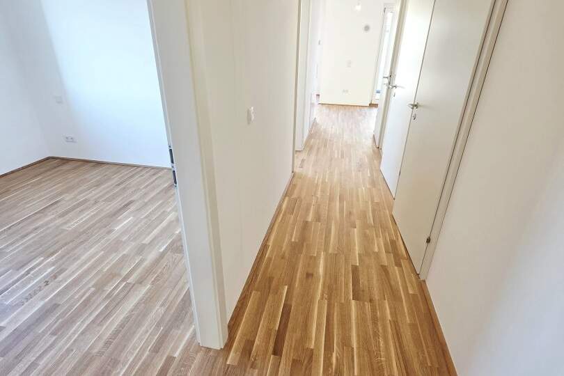 Coming home...! Lebens(t)raum Erfüller - Klimaaktiv Bronze! 3 Zimmer + Riesiger Balkon + Luftwärmepumpe und Solaranlage + Grün- und Ruhelage + Garage! Wiens schönste Wasser-Platzl ums Eck!, Wohnung-kauf, 323.135,€, 1220 Wien 22., Donaustadt