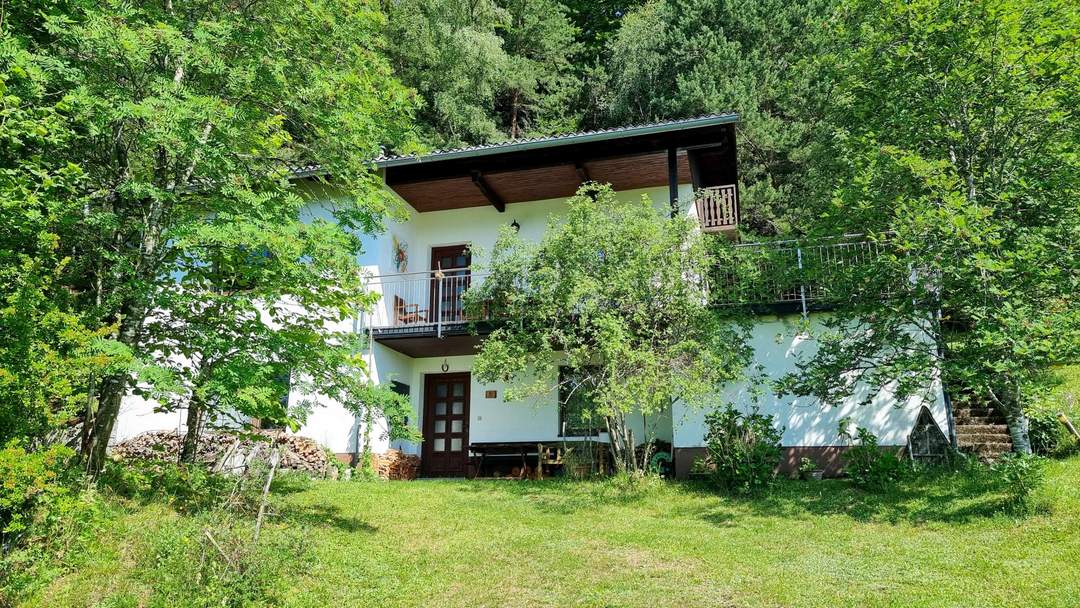 Ruhiges Wohnhaus mit eigenem Wald und Obstgarten!