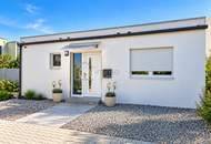 Kleines Paradies am privaten Badesee – modernes Haus mit mediterranem Garten & Traumterrasse