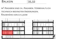 Erstbezug! 3-Zimmer Mietwohnung mit zwei Balkonen - ideal für paare &amp; kleine Familien