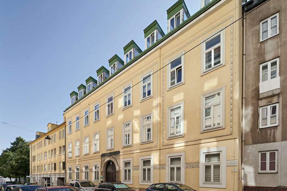 Klassisches Wiener Zinshaus mit ausgebautem Dachgeschoß in der Millergasse, Gewerbeobjekt-kauf, 4.800.000,€, 1060 Wien 6., Mariahilf