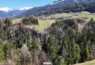 Sonniges Baugrundstück mit zusätzlicher Grünfläche am Waldrand – Aussichtslage in Arzl!