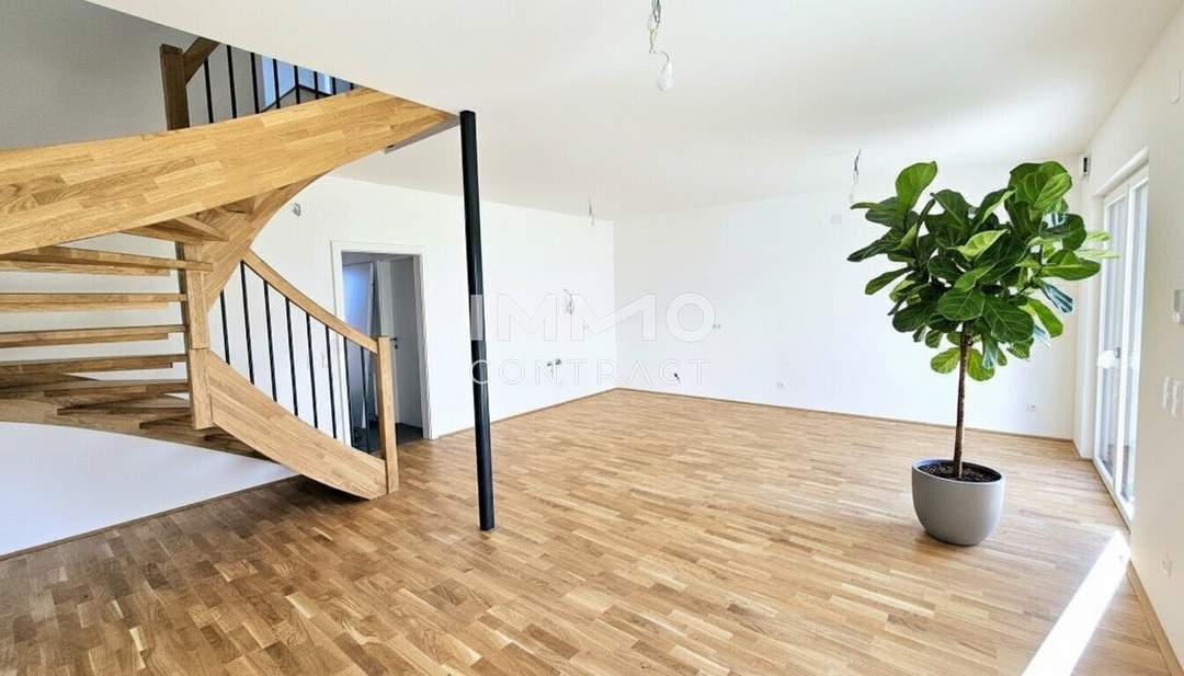 Wohnen in familiärer Anlage - Moderne, ruhige Doppelhaushälfte in Stoob - Mietkauf