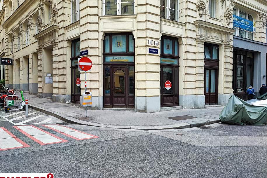 Vielseitiges Geschäftslokal mit praktischer Flächenstruktur, Gewerbeobjekt-miete, 2.816,00,€, 1010 Wien 1., Innere Stadt