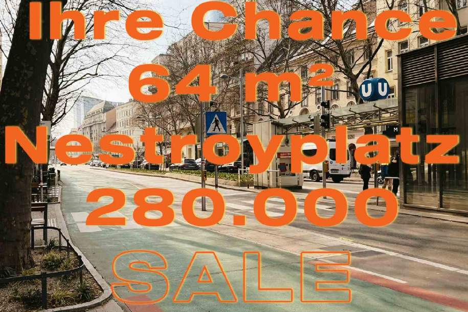 IHRE CHANCE FÜR DEN 2., NESTROY-PLATZ-NÄHE U1, URANIA-NÄHE, 2-ZIMMER-CITY-WOHNUNG +RUHELAGE, Wohnung-kauf, 280.000,€, 1020 Wien 2., Leopoldstadt
