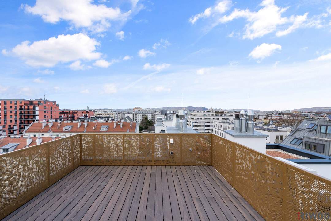 Erstbezug mit Dachterrasse *** 3-Zimmer Dachgeschossmaisonette *** Nähe U1 Kagraner Platz