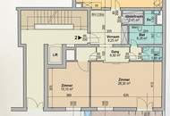 Architektenwohnung in Gersthof – 3 Zimmer im 1. Stock mit eigenem Garten, Terrasse und Loggia, Lift, offener Kamin, hochwertigste Ausstattung