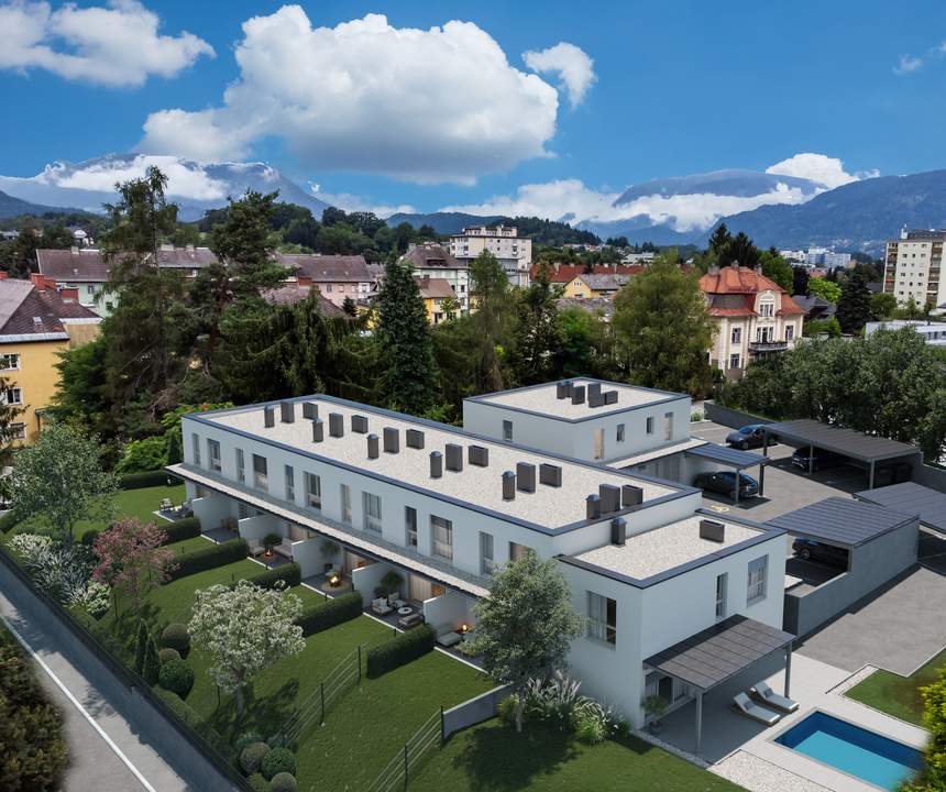 Modernes Reihenhaus mit Eigengarten und Terrasse in attraktiver Lage von Villach