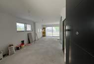 Ein Haus mit Blick zur Burg Kreuzenstein