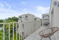 52 m² DG-Wohnung mit 10 m² Freifläche. Penthouse-Feeling direkt an der Alten Donau