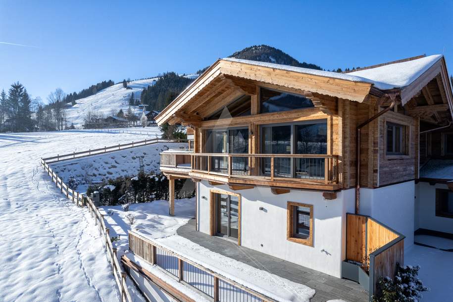 Neubau: Chalet "Fleck" an der Skiwiese in bester Panoramalage - Kirchberg in Tirol, Wohnung-kauf, 4.300.000,€, 6365 Kitzbühel