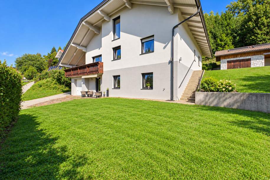 Wohnen über den Dingen – Traumhaus am Techelsberg mit Panoramablick auf Pyramidenkogel & Karawanken, Haus-kauf, 725.000,€, 9212 Klagenfurt Land