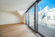 ESSENZ NO. 1 - 54 m² Erstbezug im 1. DG mit wenig Schrägen | 8 m² Balkon, 2 Zimmer