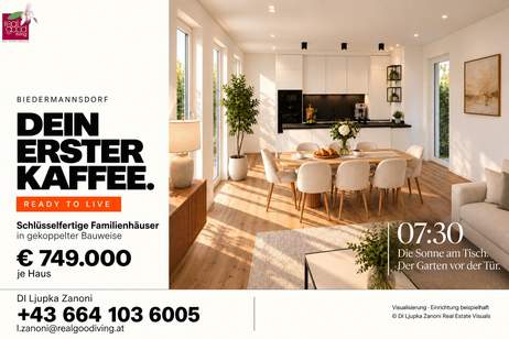 READY TO LIVE – Sensationeller Preis – noch diesen Herbst im eigenen Haus wohnen!, Haus-kauf, 749.000,€, 2362 Mödling