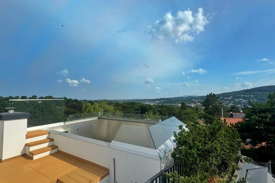 PENTHOUSE IN ABSOLUTER RUHELAGE | DACHTERRASSE | BALKONE | EIGENES POOL AM DACH, Wohnung-kauf, 1.484.000,€, 1140 Wien 14., Penzing