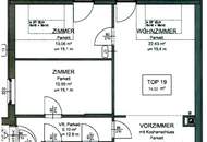 LORYSTRASSE! VERMIETETE 74 m2 NEUBAU MIT 8 m2 BALKON, 2 Zimmer, Wohnküche, Wannenbad, Garage möglich, U3-Nähe