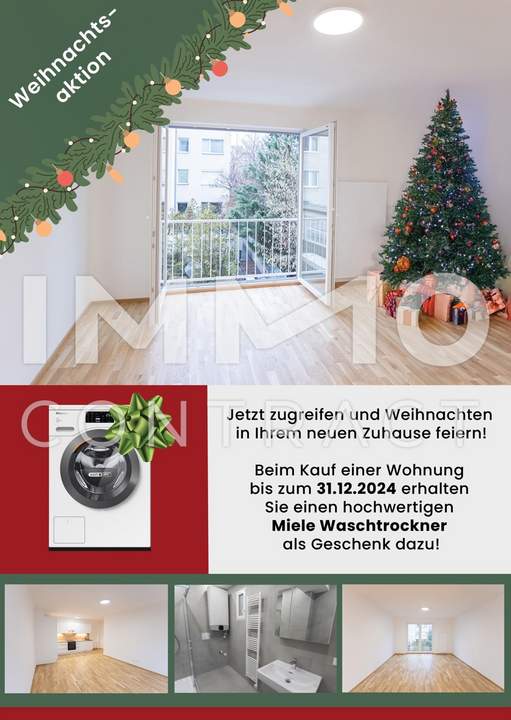 WEIHNACHTEN im NEUEN ZUHAUSE ! PROVISIONSFREIER MODERNER TOP SANIERTER 3 Zimmer WOHNTRAUM am Küniglberg !