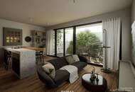 Neubau Erstbezug | 2 Zimmer Gartenwohnung | herrliche Grünlage | inkl. 2 Garagenplätze -&gt; NEUER PREIS