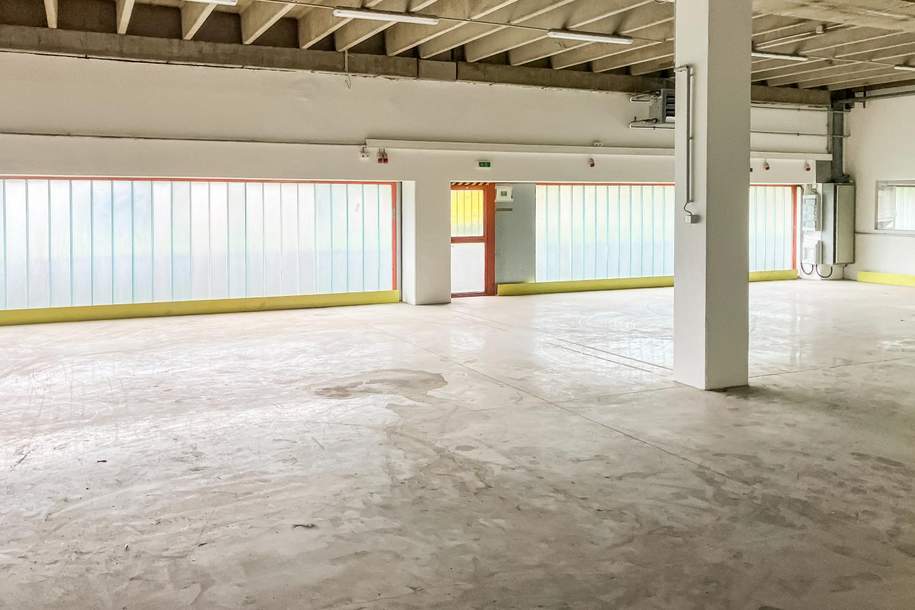 350 m² Lager mit Büros, Gewerbeobjekt-miete, 3.360,00,€, 2325 Bruck an der Leitha