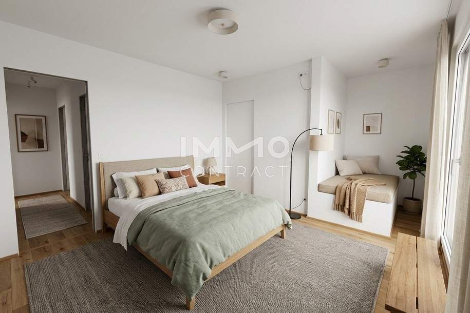 Modernes Reihenhaus Erstbezug 4 Zimmer, 2 Balkone, Terrasse, Parkplatz in Korneuburg!, Haus-legalform.mietkauf, 1.999,€, 2100 Korneuburg