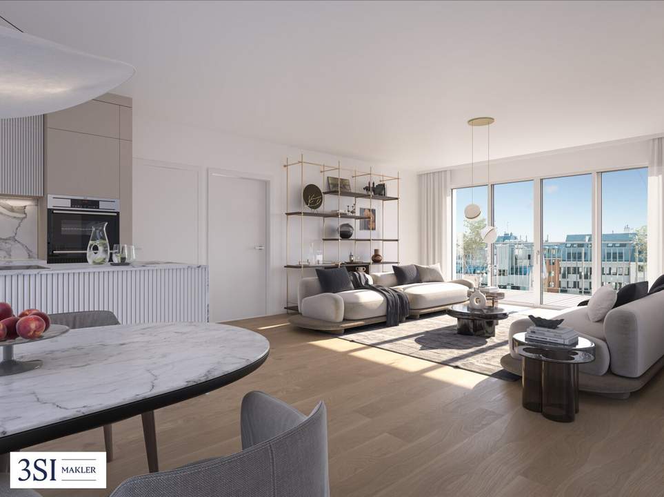 The Anthony: Optimales Wohnen im Dachgeschoss - 2 Zimmer mit Balkon und modernem Flair