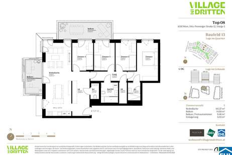 URBAN DAHEIM - VILLAGE IM DRITTEN, Wohnung-kauf, 354.000,€, 1030 Wien 3., Landstraße