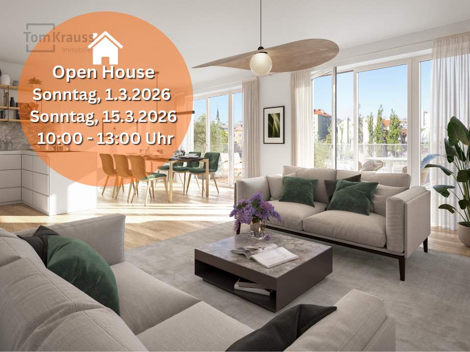 PERFEKTER GRUNDRISS: 4 ZIMMERWOHNUNG MIT GROSSZÜGIGER TERRASSEN