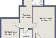 Ruhige 2-Zimmer-Wohnung mit Balkon – Neu-Anif