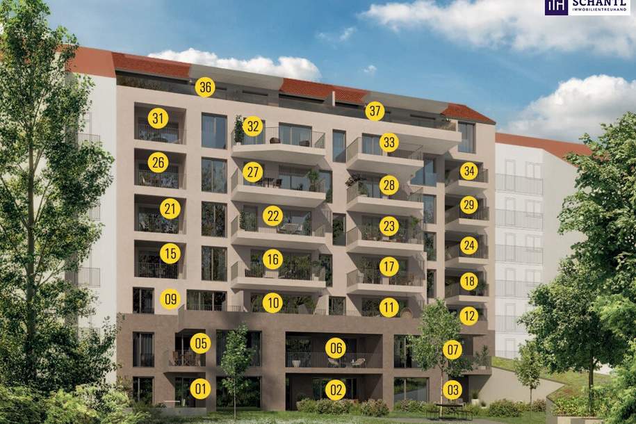 Ihr neues Kapitel beginnt hier – stilvolles Wohnen in Top-Lage – attraktive 49 m² Wohnung mit Balkon in der Uhlandgasse, Wohnung-kauf, 399.000,€, 8010 Graz(Stadt)