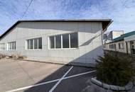 Lagerhalle und Werkstatt in praktischer Lage