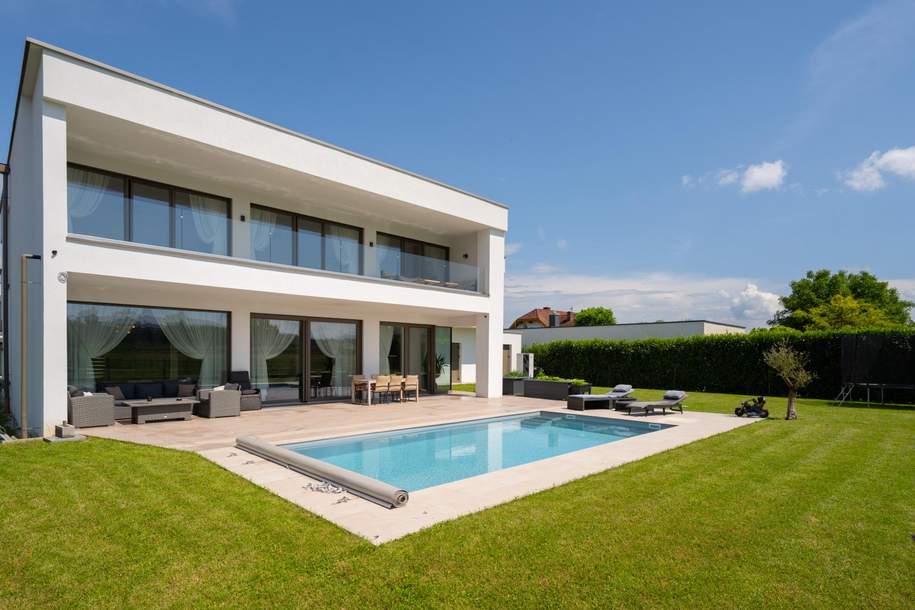 Luxuriöses Wohnen über zwei Etagen mit traumhaftem Garten und Pool - 293 m² WOHNFLÄCHE – EXKLUSIVE LAGE – SOFORT VERFÜGBAR!, Haus-kauf, 1.196.000,€, 4407 Steyr-Land