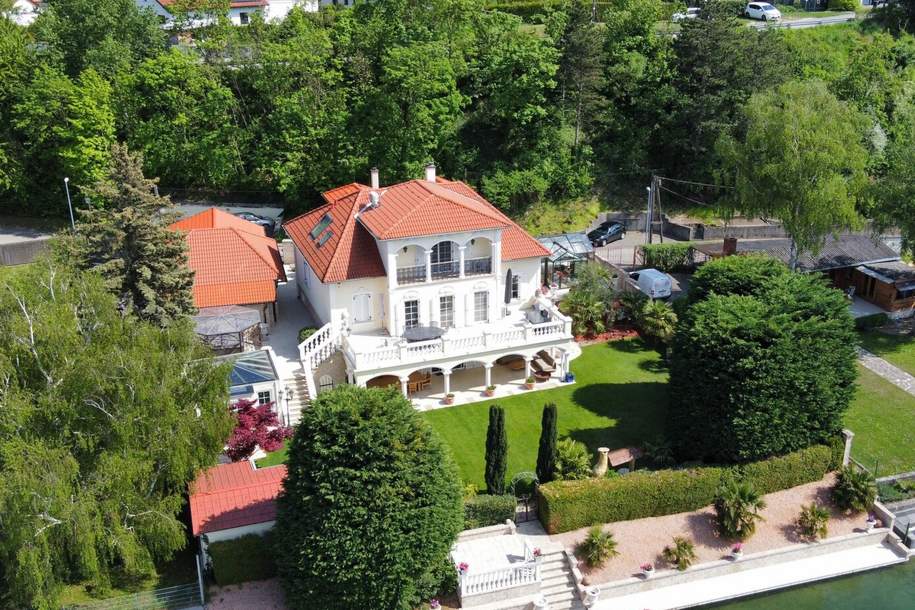 Einmalige Gelegenheit am Seeufer - außergewöhnliches Anwesen auf Pachtgrund zu verkaufen, Haus-kauf, 1.890.000,€, 2491 Eisenstadt-Umgebung