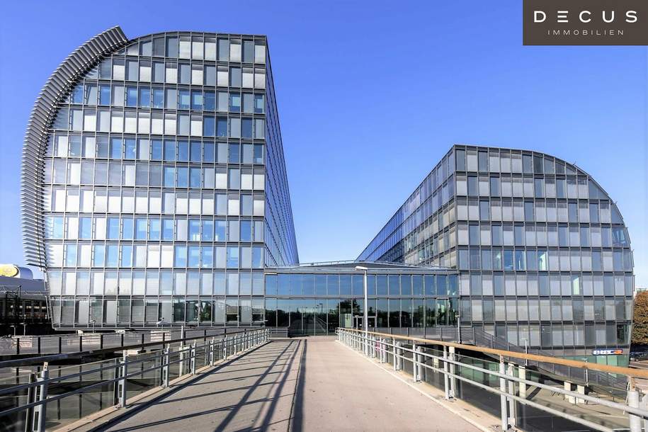 | RIVERGATE | ERSTKLASSIGE MODERNE BÜROS und 1 Geschäftsfläche | AN DER U-BAHN, Gewerbeobjekt-miete, 10.477,78,€, 1200 Wien 22., Donaustadt