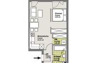 "DAVE - U1 Kagraner Platz, 2 Zimmer mit Loggia"