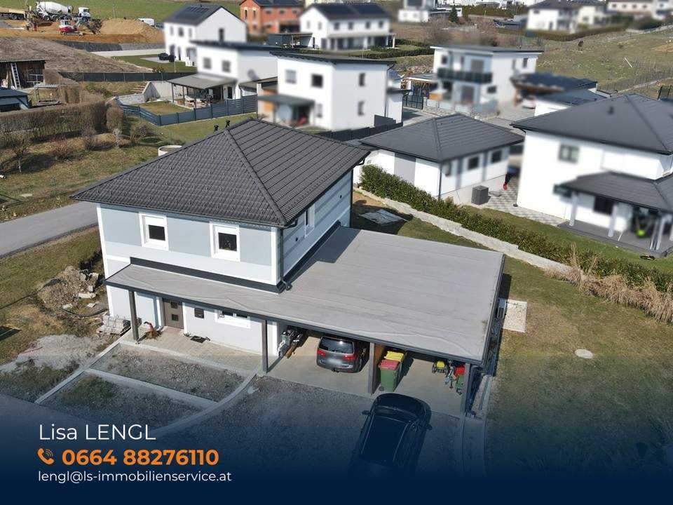 Modernes Niedrigenergiehaus in ruhiger Siedlungslage von Fürstenfeld. Durchdachte Raumaufteilung, großzügiger Garten und viel Platz!