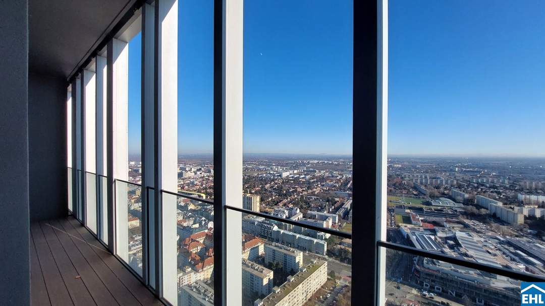 2-Zi.-Erstbezug mit Loggia &amp; Rooftop Pool | TOWER HOMES