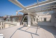 **Wohllebengasse: großzügige Dachgschosswohnung mit Terrasse u. Fernblick - Nähe Belvedere / Innenstadt **