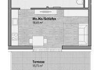 ANLEGER - Top 19 A - Leben in Geidorf - 30m² Wfl mit 16m² Terrasse SW - Provisionsfrei !!, Wohnung-kauf, 173.934,€, 8010 Graz(Stadt)