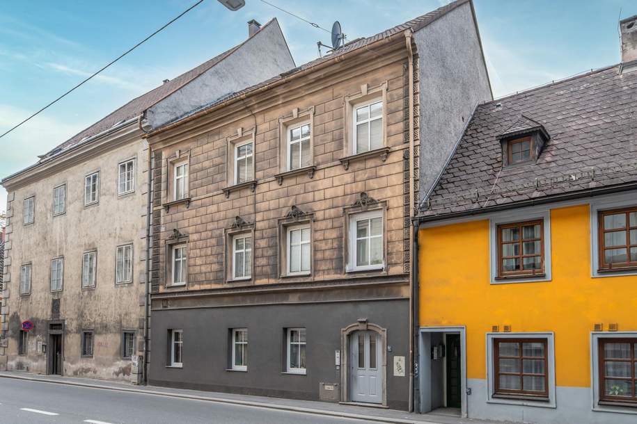 Stadt-Zinshaus in Domnähe mit ausbaufähigem Nutzungspotential - Kurzzeitmiete, Ausbau,..., Gewerbeobjekt-kauf, 965.000,€, 4020 Linz(Stadt)
