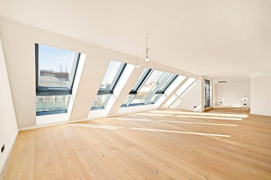 Top-Penthouse am Naschmarkt mit spektakulärer Dachterrasse und atemberaubendem Blick über Wien