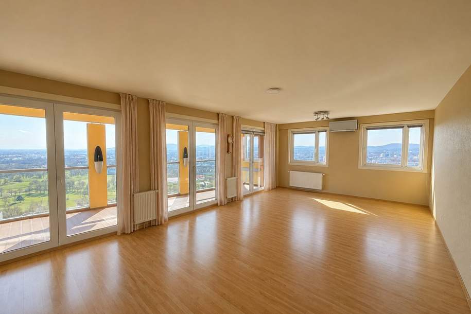 Wohnen über den Wolken-spektakulärer Weitblick ,Klimaanlage, 2 Garagenplätze, Wohnung-kauf, 599.000,€, 1100 Wien 10., Favoriten