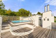 Exklusives Penthouse mit Pool, Dachterrasse, Panoramablick über Wien &amp; 2 Tiefgaragenstellplätze